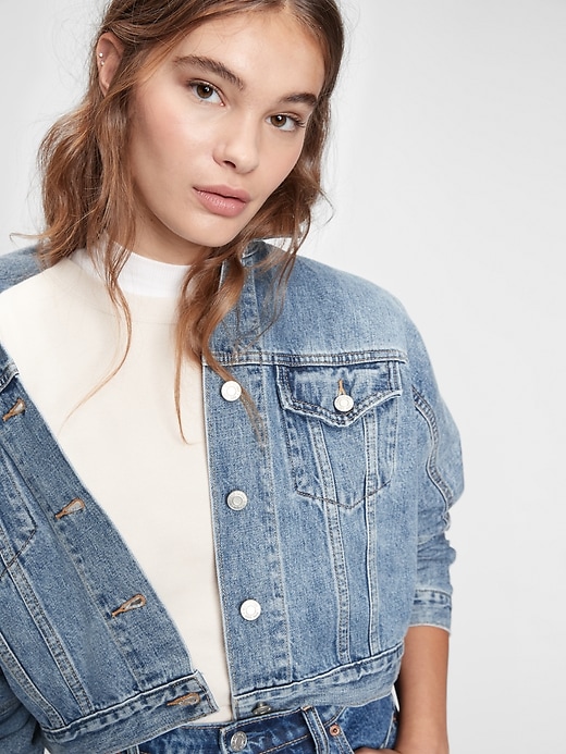 Image number 1 showing, Dolman Denim Jacket