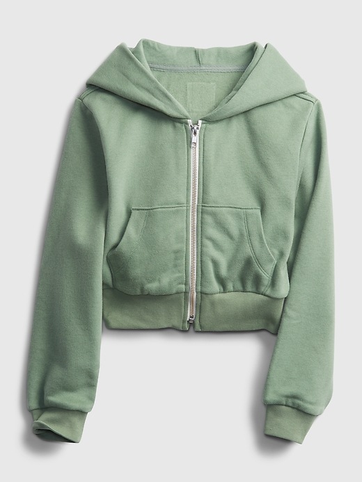 2 of 8 showing, with the color twig of product Teen Crop Hoodie
