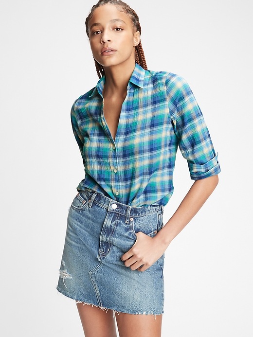 View large product image 1 of 1. Plaid Perfect Shirt