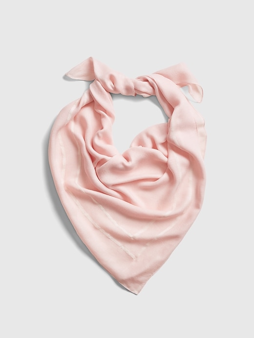 1 of 8 showing, with the color pink herringbone of product Kerchief Scarf