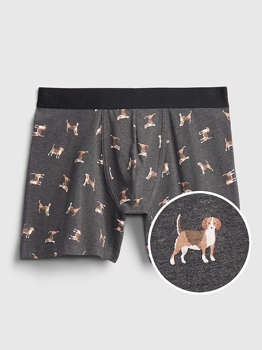 View large product image 1 of 1. 5" Print Boxer Briefs