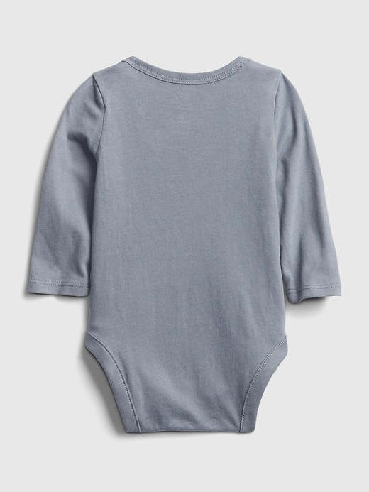 Image number 2 showing, Baby Organic Narwhal Graphic Bodysuit