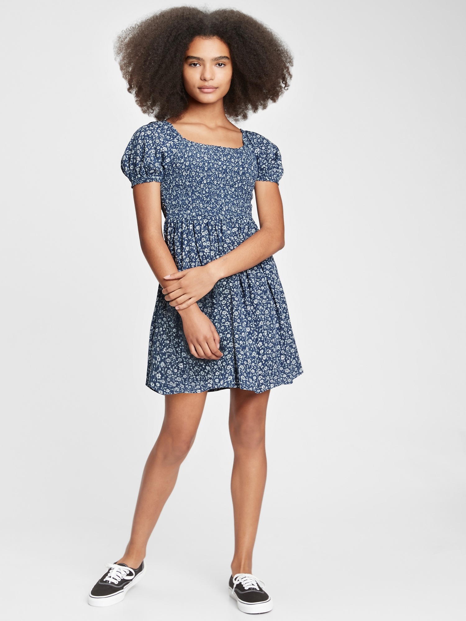 gap smocked maxi dress