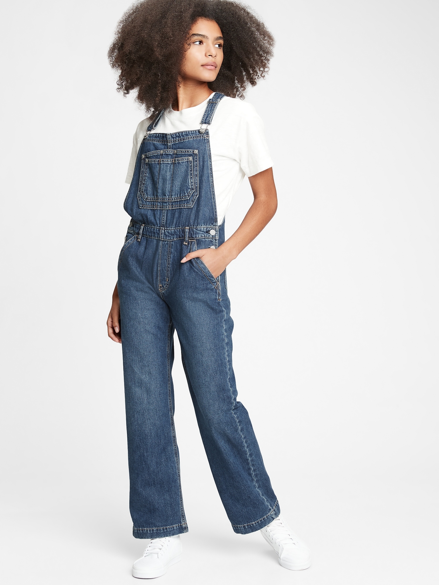 Teen 90's Inspired Denim Overalls | Gap