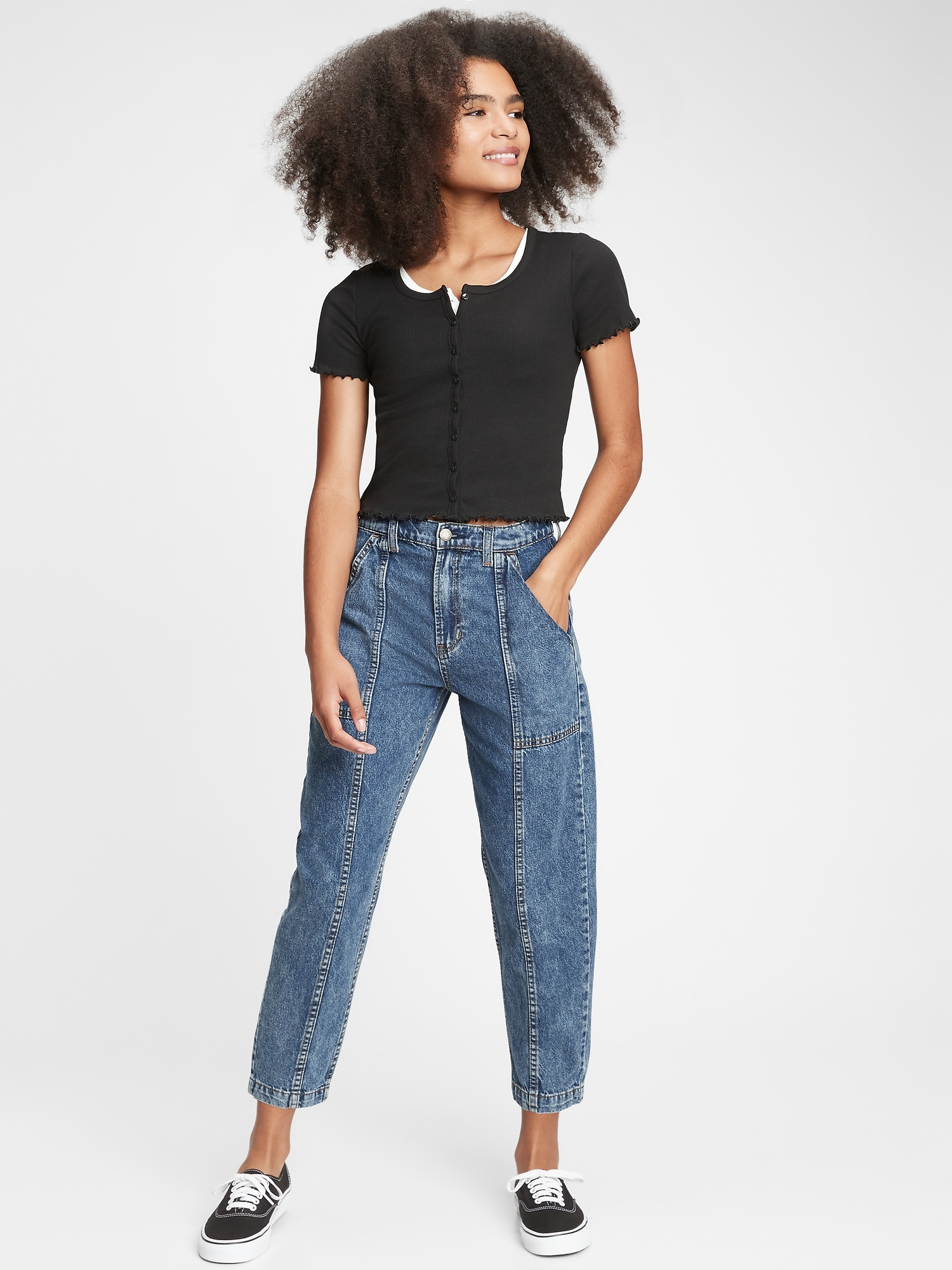 barrel fit jeans