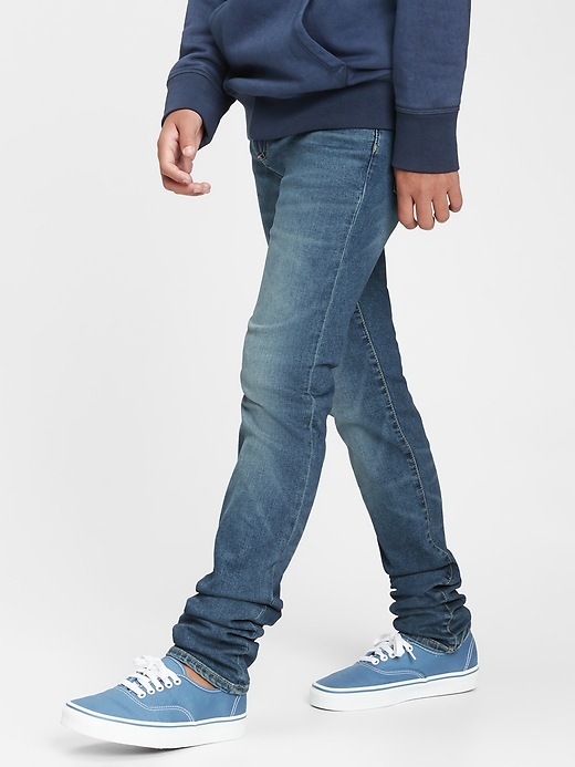 Image number 1 showing, Teen Stacked Ankle Skinny Jeans with Washwell&#153