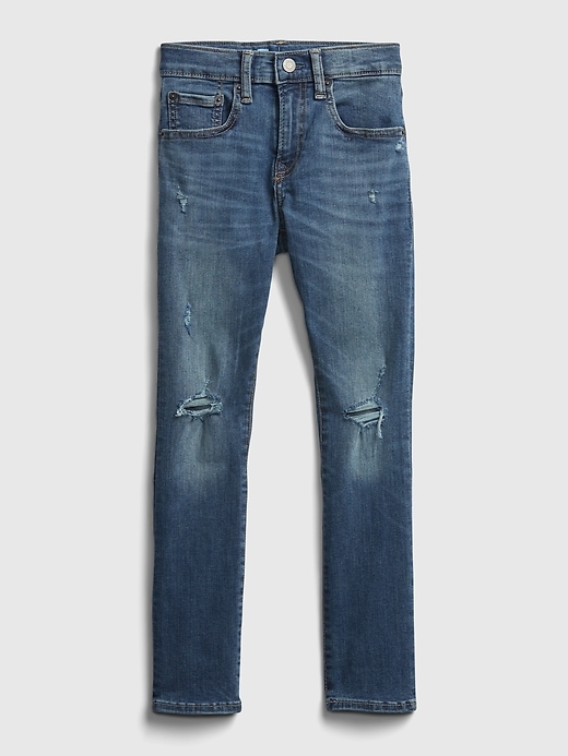 Image number 1 showing, Kids Destructed Super Skinny Jeans with Washwell&#153