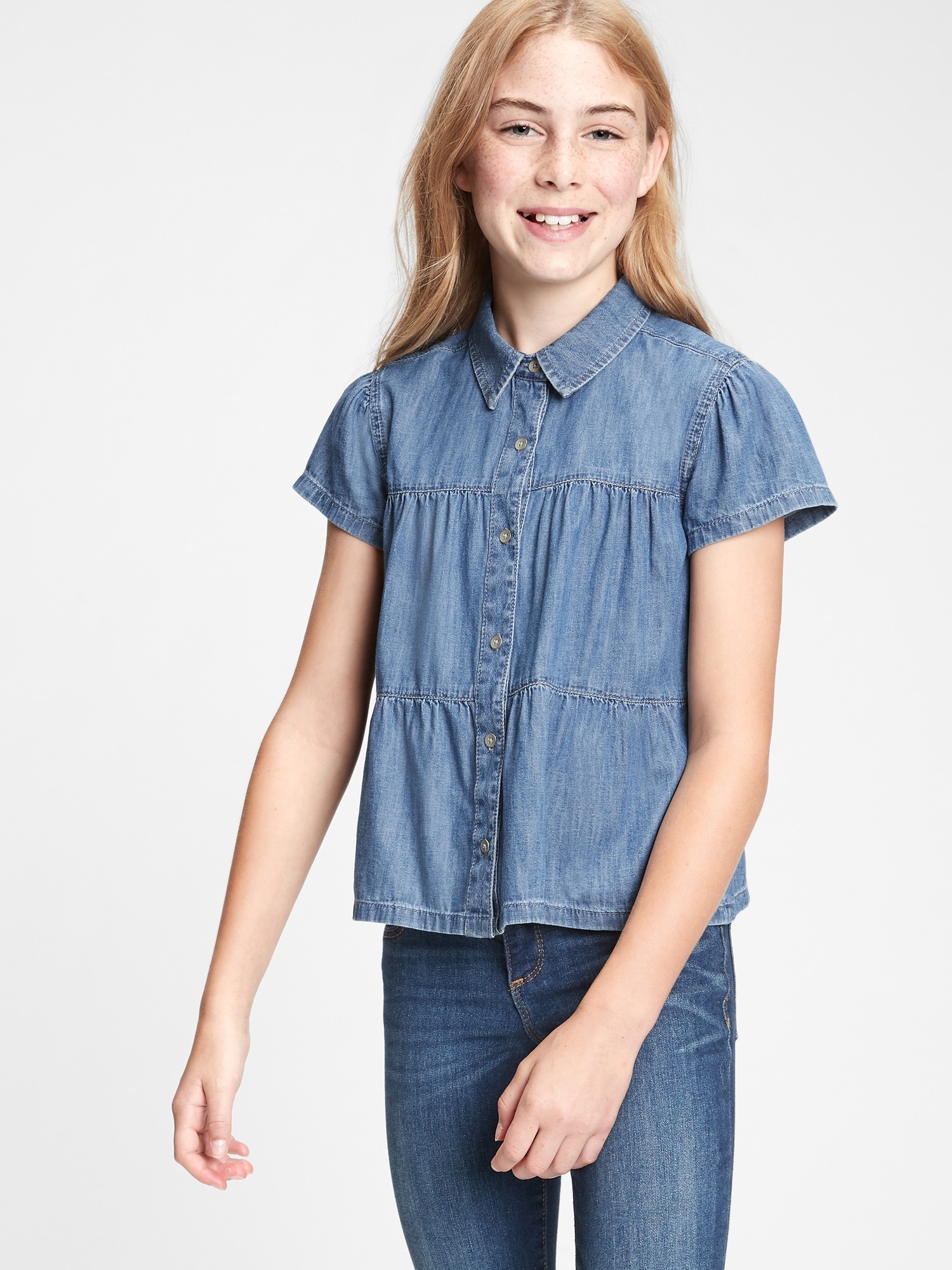 gap denim shirt