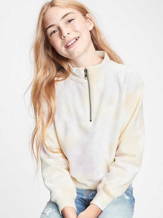 Tie dye quarter zip online