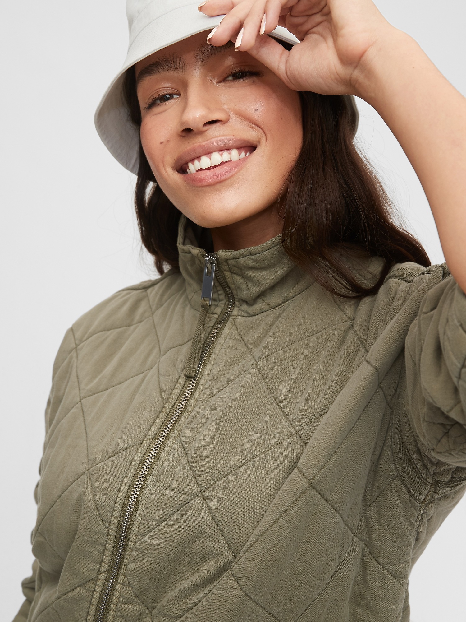 100 Recycled Quilted Jacket Gap