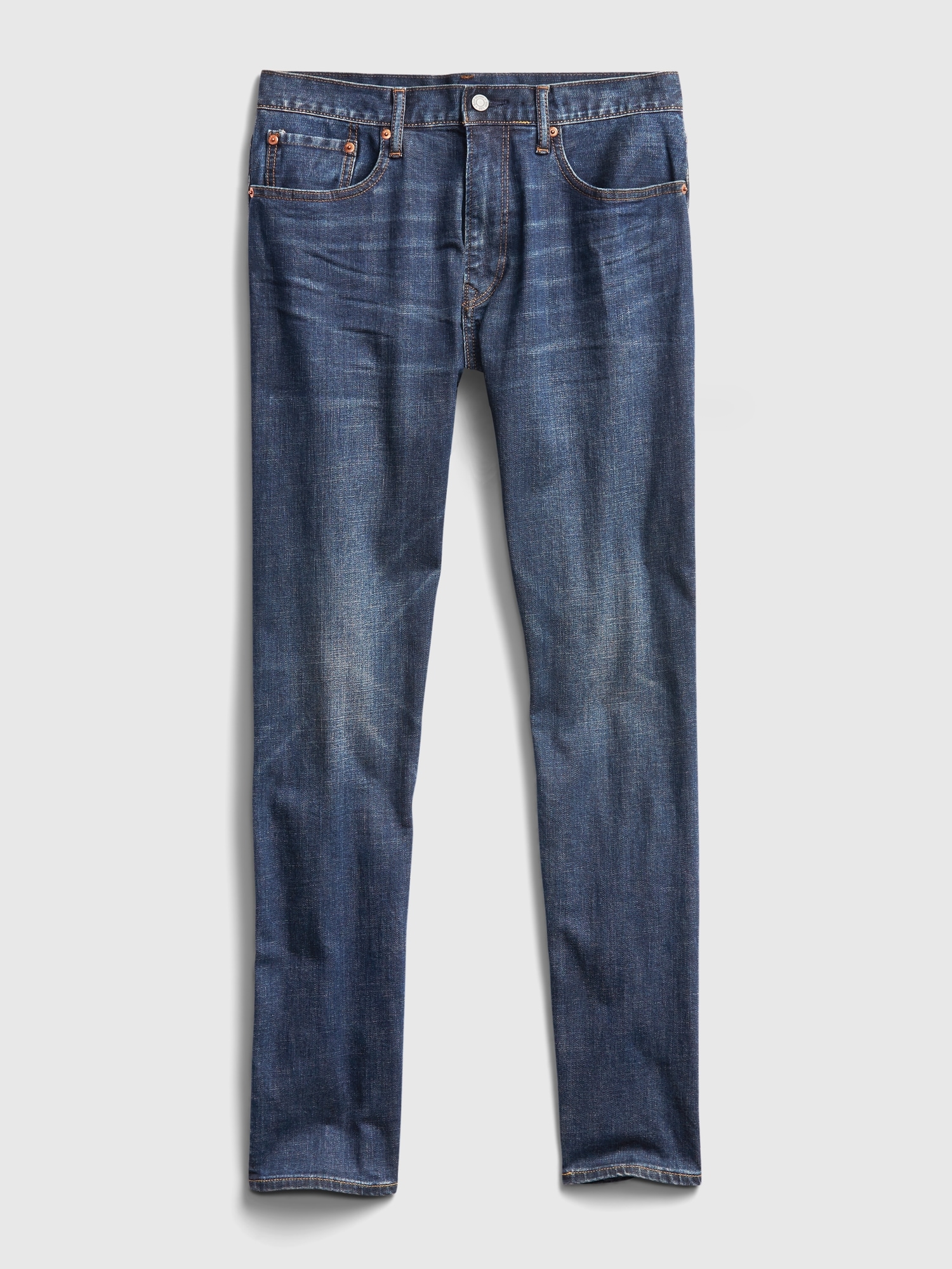 Buy GAP Men Blue Soft Wear Jeans In Slim Fit With GapFlex 