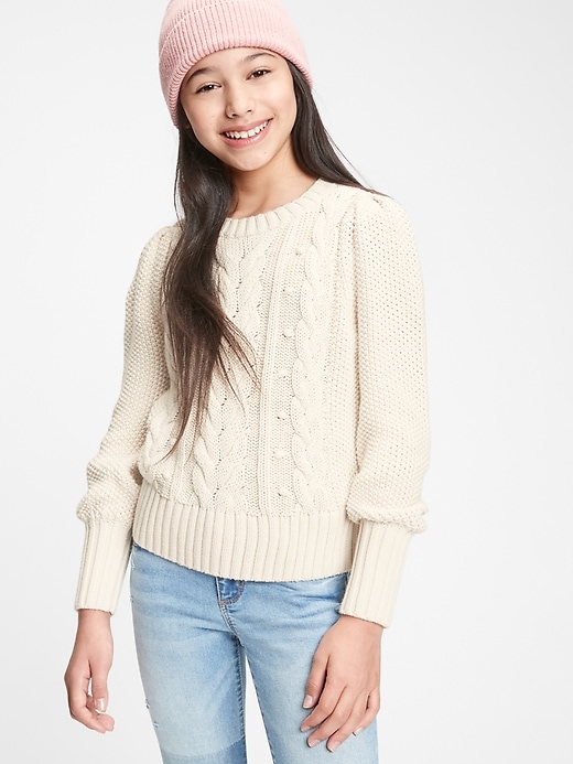 Image number 2 showing, Kids Cable Knit Sweater