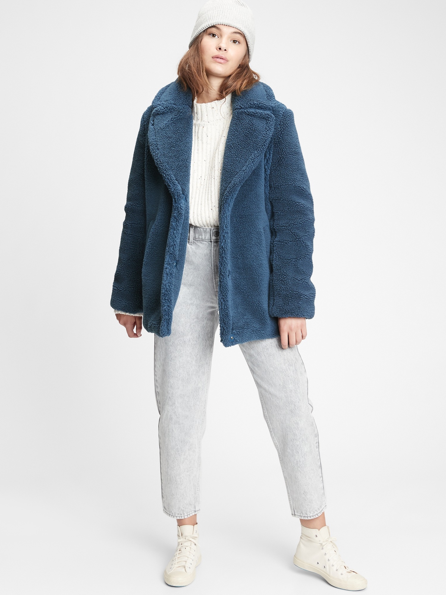 gap teddy bomber jacket