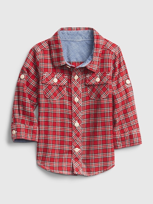 Image number 3 showing, Baby Plaid Shirt