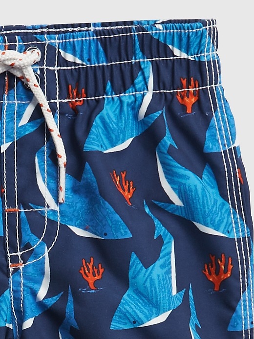 Image number 3 showing, Toddler Graphic Swim Trunks