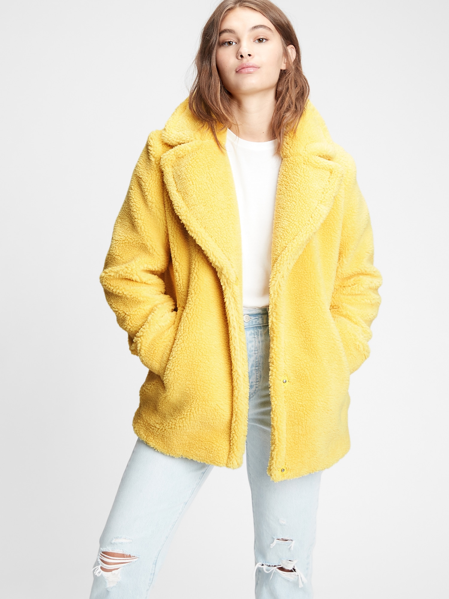 gap womens sherpa jacket