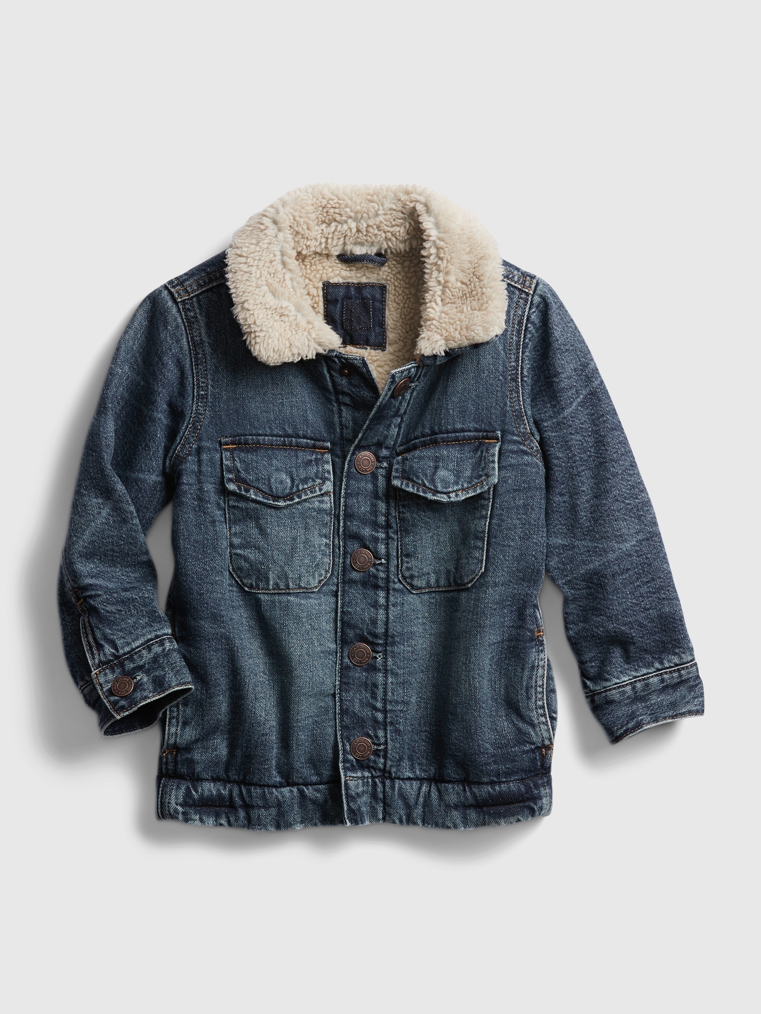 gap sherpa jean jacket