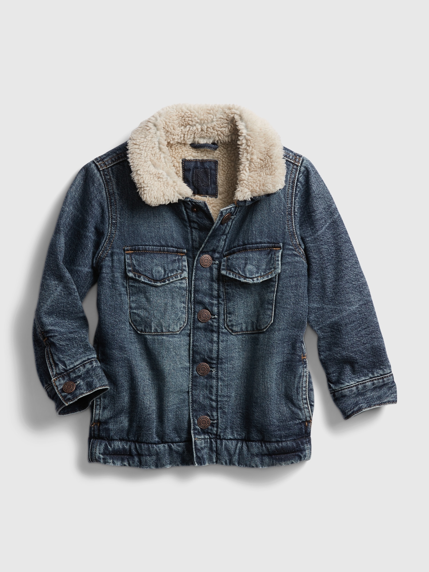 gap jean jacket sherpa