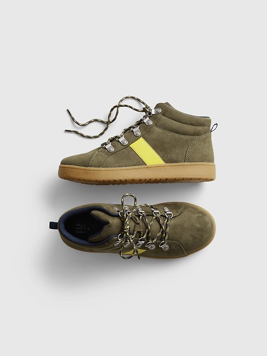 1 of 8 showing, with the color army jacket green of product Kids Hiker Boots