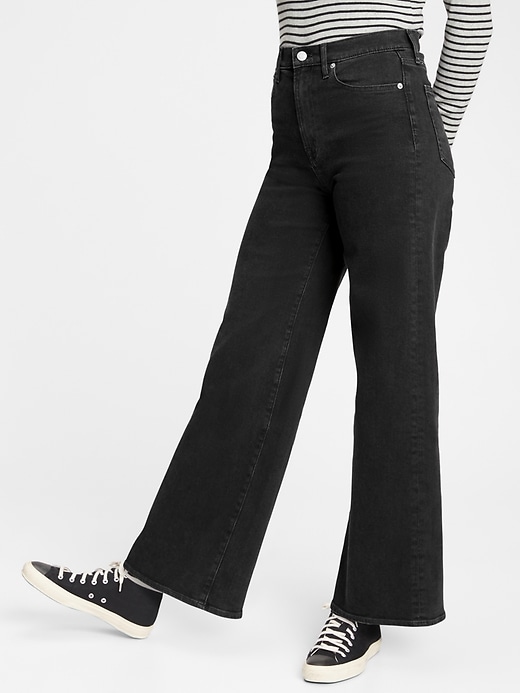 Image number 3 showing, Sky High Wide-Leg Jeans With Washwell&#153