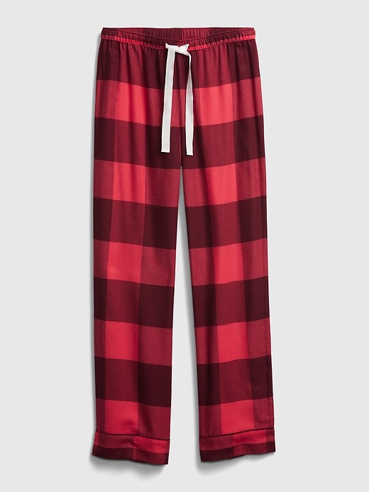 2 of 8 showing, with the color red buffalo check of product Adult Flannel Pajama Pants