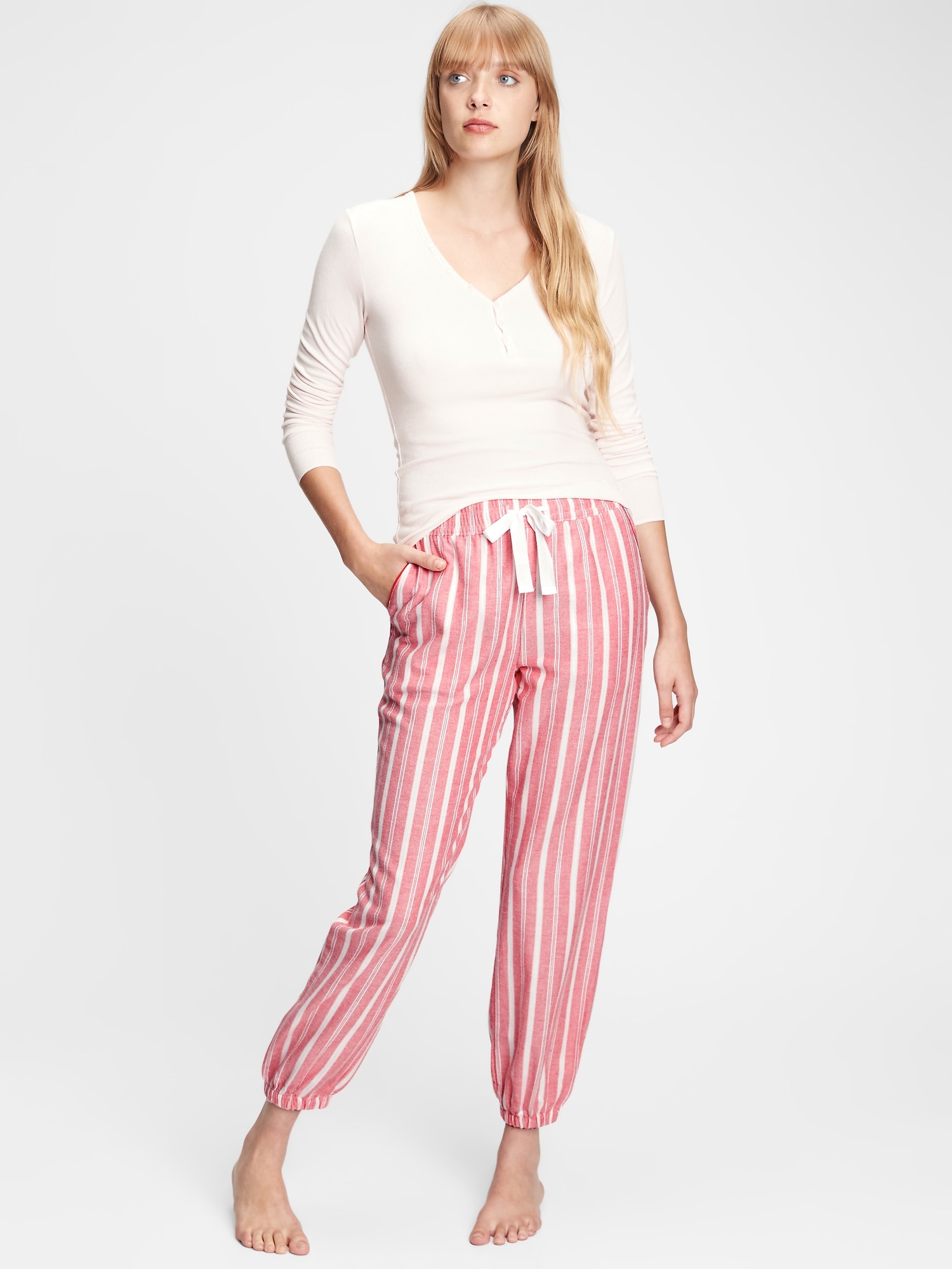 Gap flannel top pajama joggers