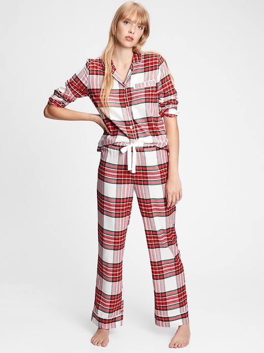 View large product image 1 of 1. Adult Flannel PJ Set