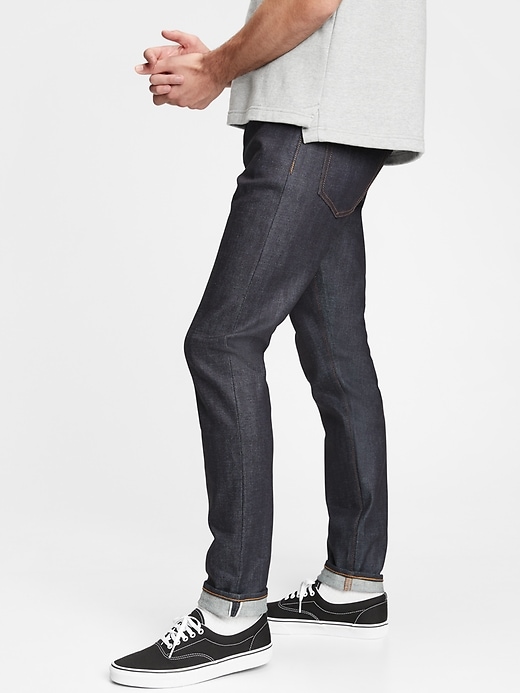 Selvedge Skinny Jeans With Gapflex