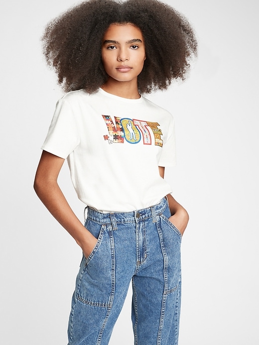 Image number 1 showing, The Gap Collective Women's Vote Shrunken T-Shirt