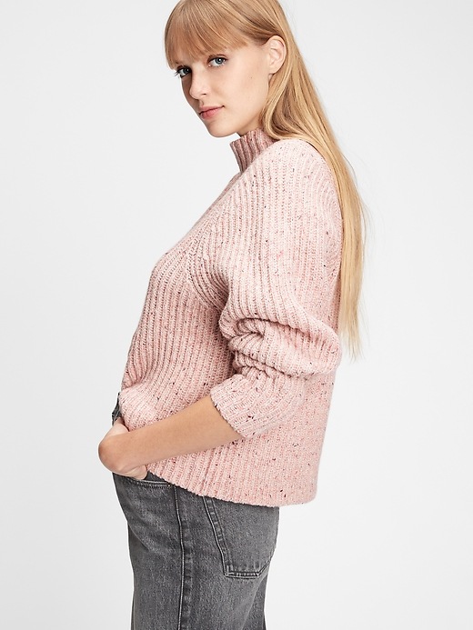 Image number 5 showing, Ribbed Mockneck Sweater