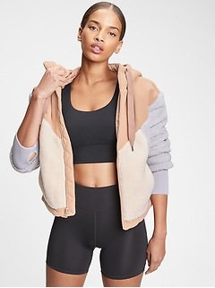 gap womens sherpa jacket