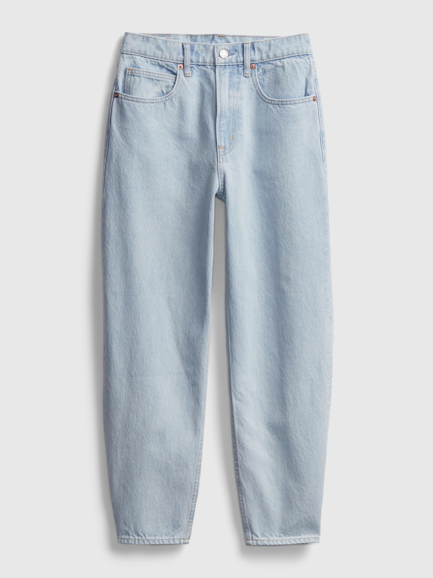 High Rise Barrel Jeans With Washwell™ | Gap