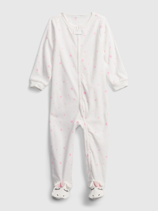1 of 8 showing, with the color ivory frost of product Baby Unicorn One-Piece