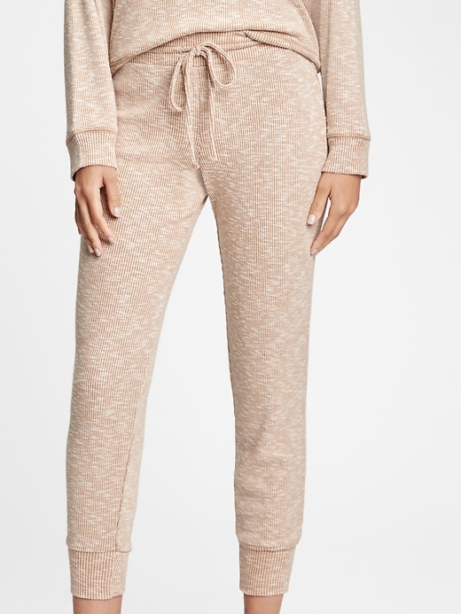 1 of 8 showing, with the color brown cocoa of product Softspun Ribbed Joggers