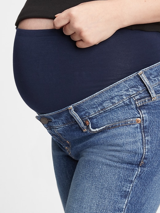 Image number 3 showing, Maternity True Waistband Cheeky Straight Jeans With Washwell&#153 