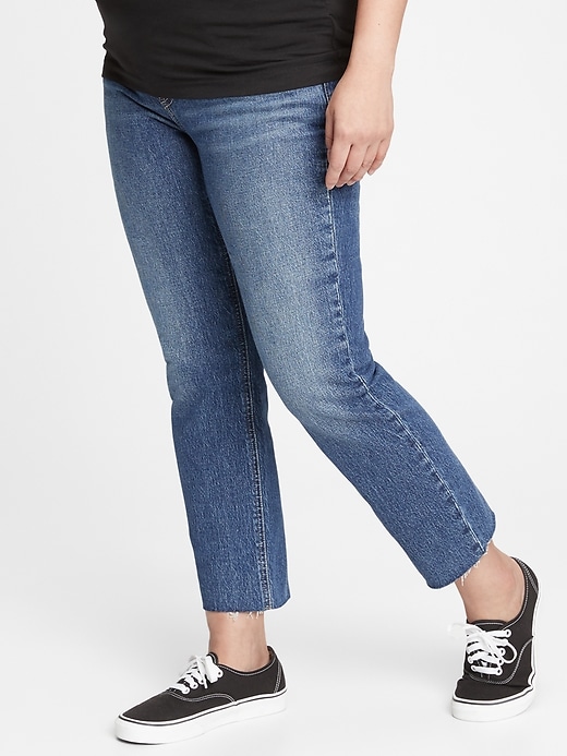 Image number 4 showing, Maternity True Waistband Cheeky Straight Jeans With Washwell&#153 