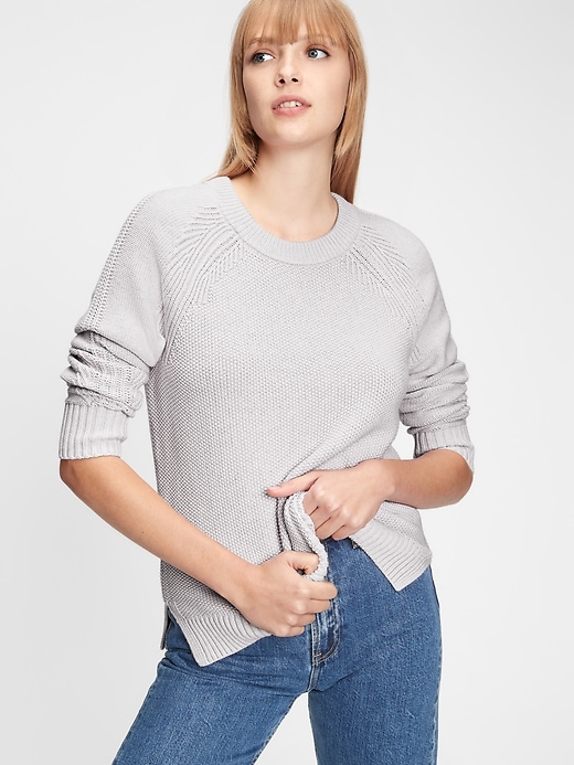 Image number 7 showing, Textured Crewneck Sweater