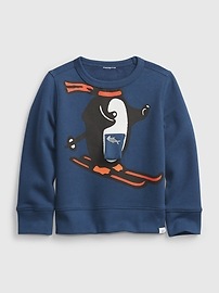 View large product image 3 of 3. Toddler 3D Crewneck Sweatshirt