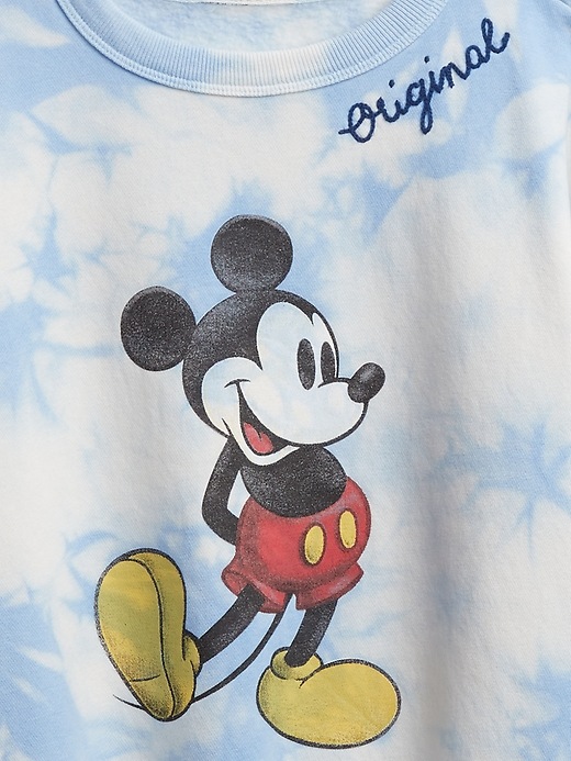 Image number 4 showing, GapKids &#124 Disney Mickey Mouse Tie-Dye Crewneck Sweatshirt