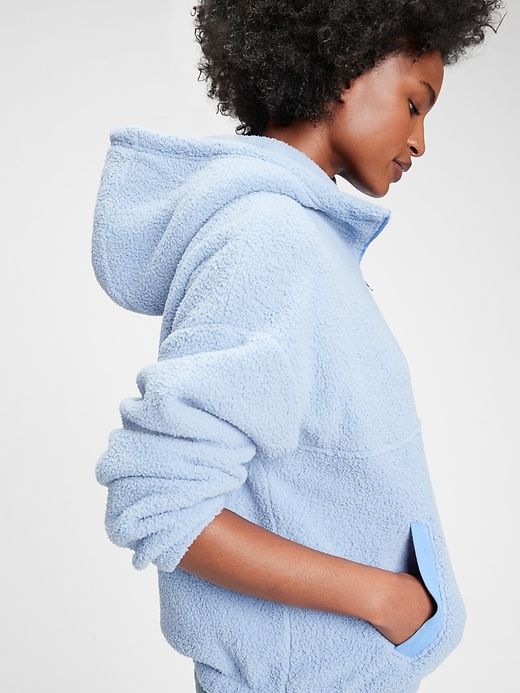 Sherpa Half Zip Hoodie
