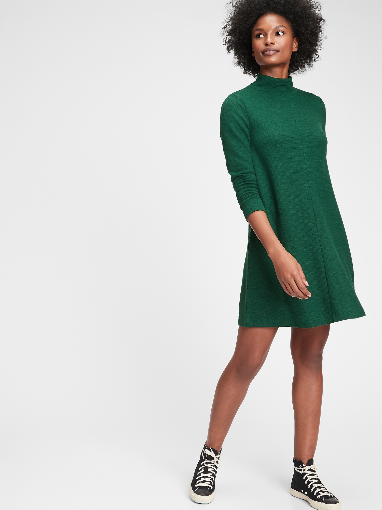 Gap mock neck best sale dress