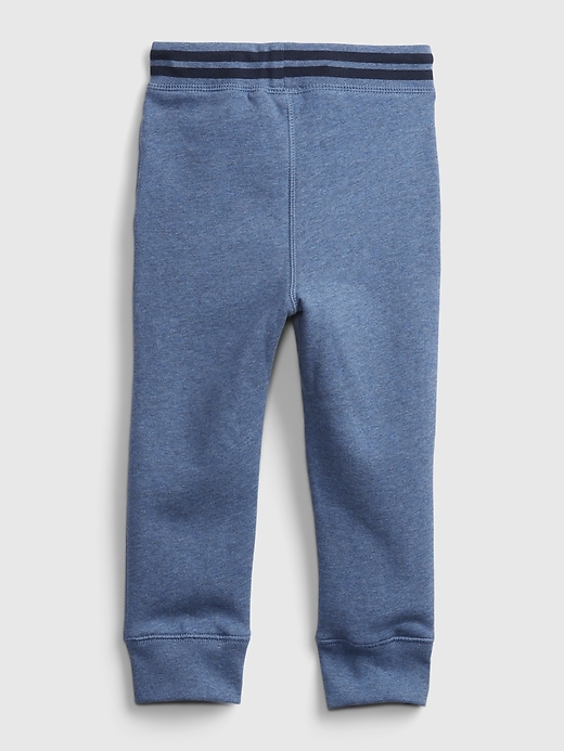 2 of 8 showing, with the color blue heather of product Toddler Gap Logo Pull-On Joggers