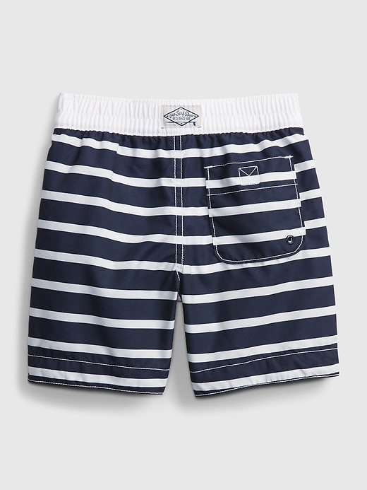 Image number 2 showing, Toddler Stripe Swim Trunks