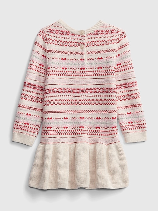 Image number 2 showing, Baby Fair Isle Pattern Dress