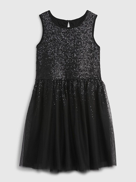 View large product image 1 of 1. Kids Sequin Mix-Media Dress