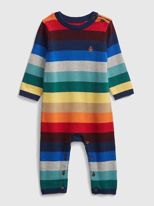 Image number 1 showing, Baby Happy Stripe One-Piece