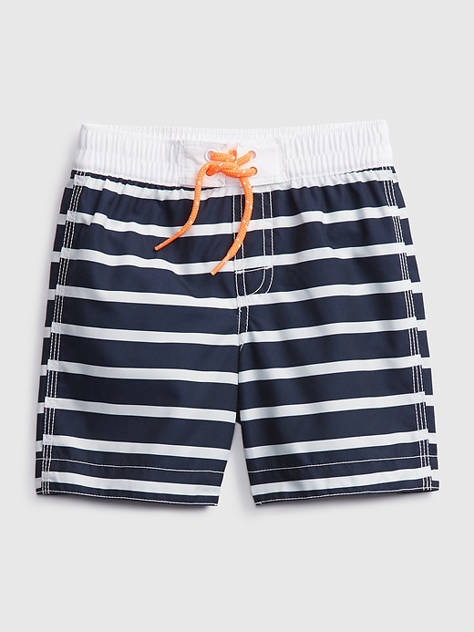 View large product image 1 of 3. Toddler Stripe Swim Trunks