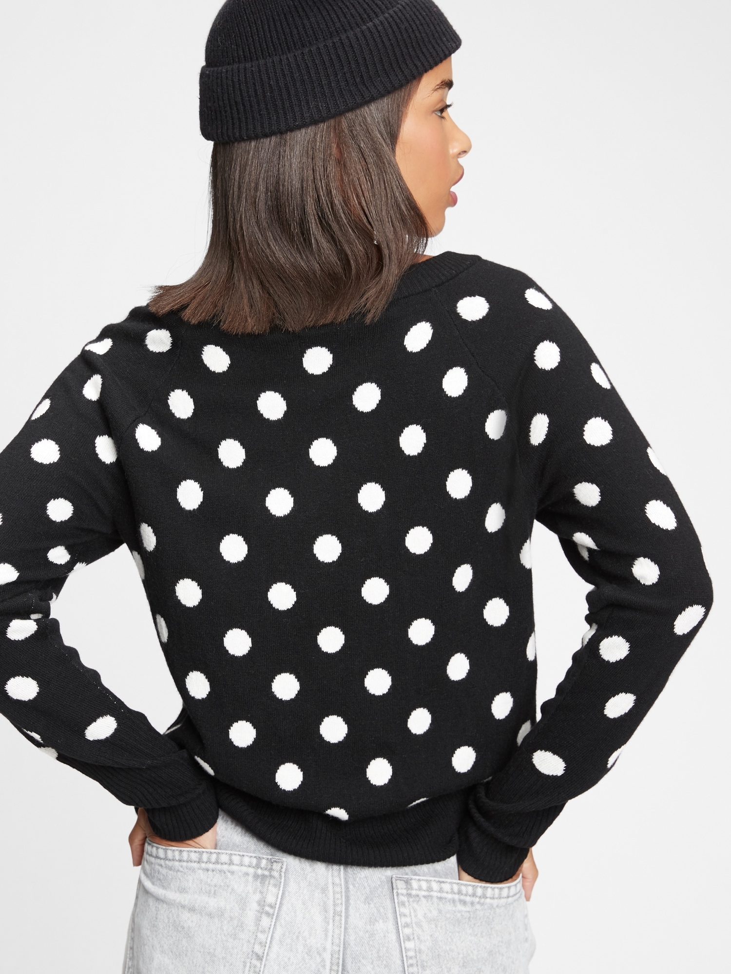 Dotty Boatneck Sweater Gap