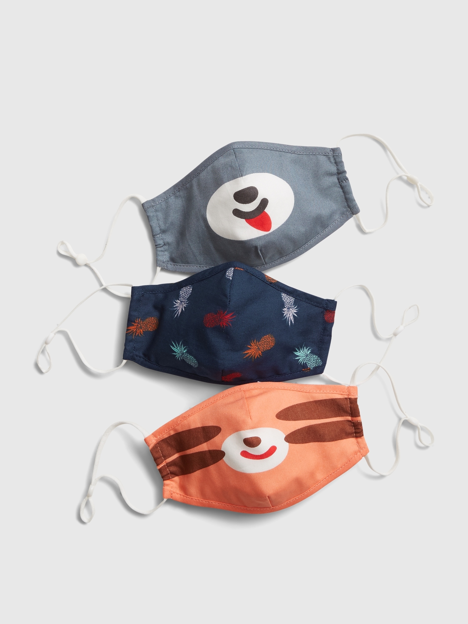 Kids Contour Mask With Filter Pocket 3 Pack Gap