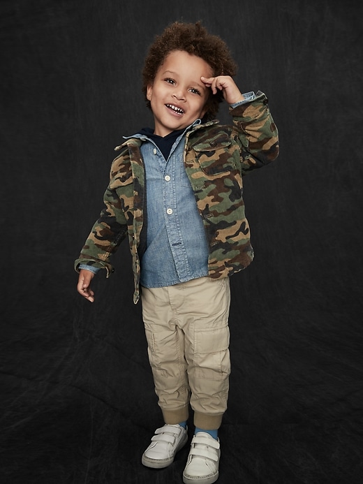 Image number 4 showing, Toddler Camo Cord Jacket
